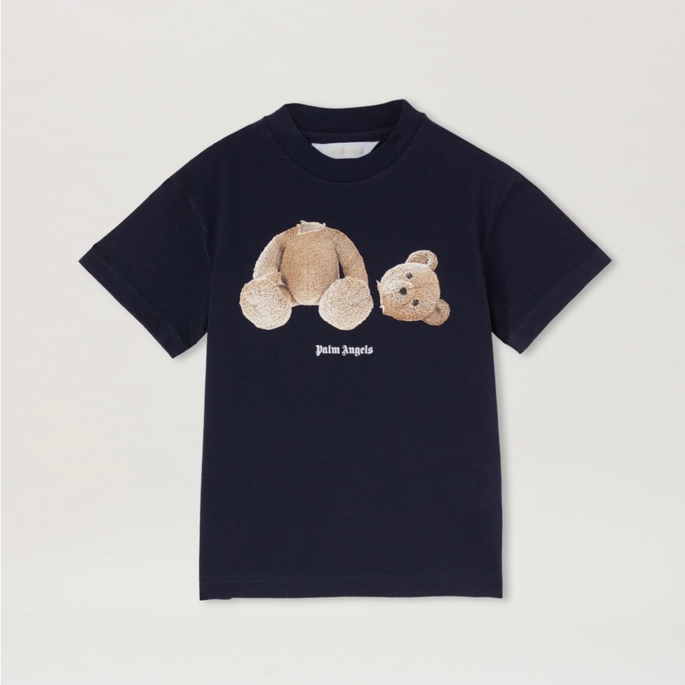 NWT Authentic Palm Angels teddy bear t-shirt NAVY BLUE BROW Palm Angels Size 10